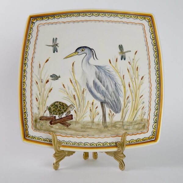 Blue Heron Serving Plate