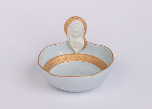 Ave' Maria Bowl in French Blue Porcelain