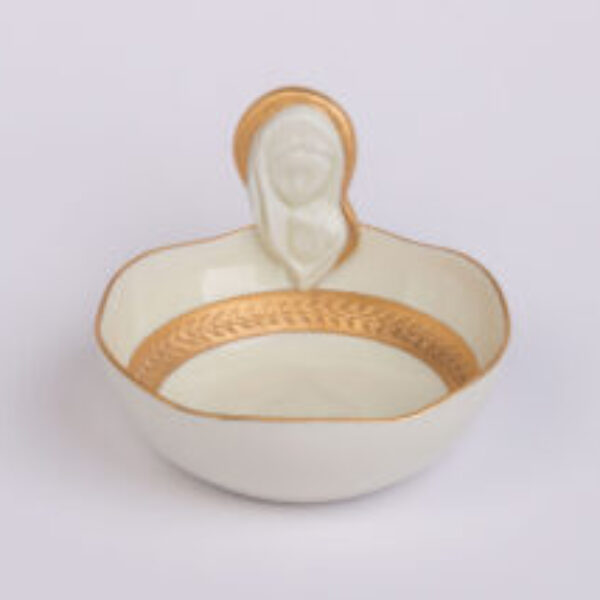 Ave' Maria Bowl in Ivory Porcelain