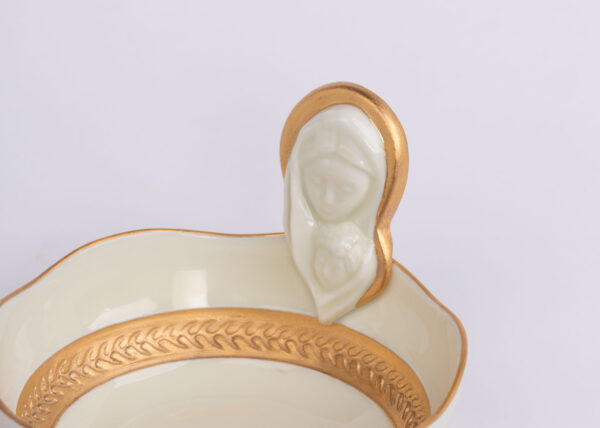 Ave' Maria Bowl in Ivory Porcelain